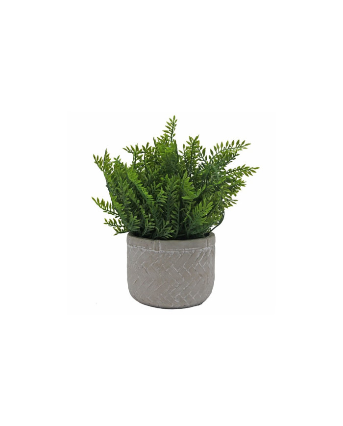MACETA CEMENTO MIX HIERBAS 26CM