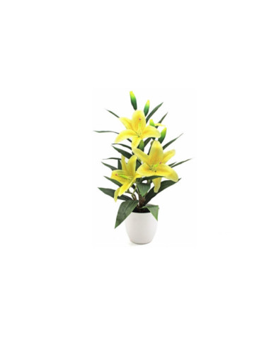 PLANTA ARTIF LILIUM AMARILLO 65 CM