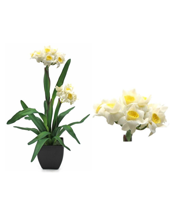 PLANTA ARTIFICIAL ORQUIDEA BLANCA 50 CM
