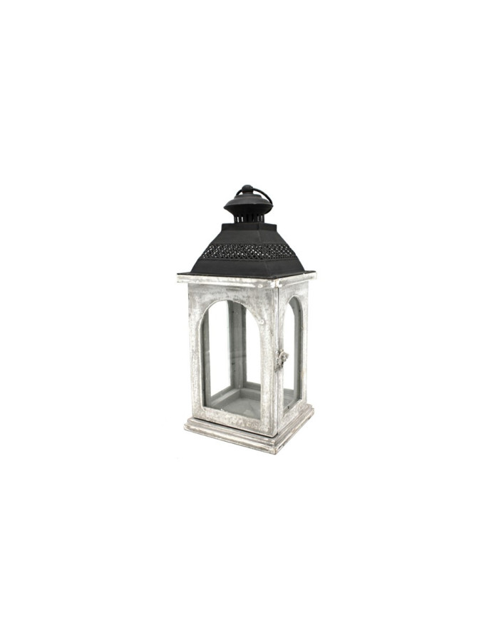 CANDELABRO JARDIN BLANCO  15X15X34
