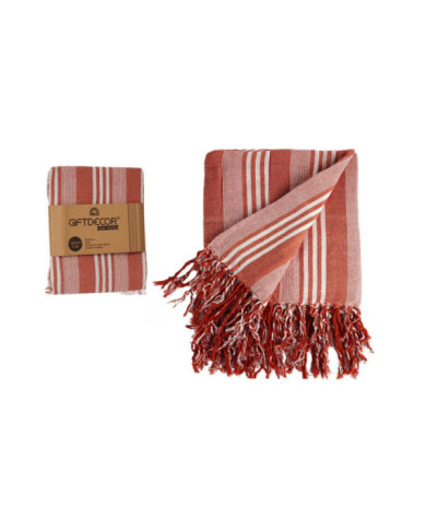 MULTIUSOS RAYAS TEJA 235X205CM