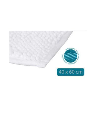ALFOMBRA BAÑO BLANCA 40X60CM
