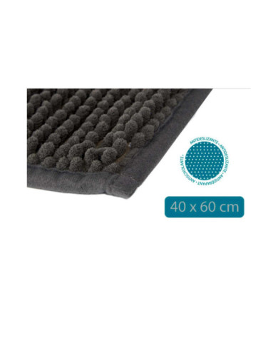 ALFOMBRA BAÑO GRIS 40X60CM