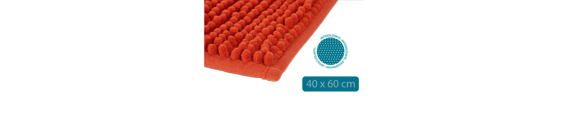 ALFOMBRA BAÑO TEJA 40X60CM