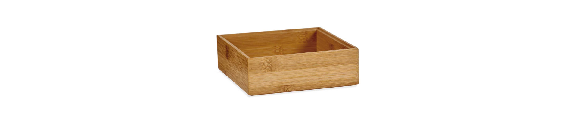 ORGANIZADOR BAMBU APILABLE 15X15CM