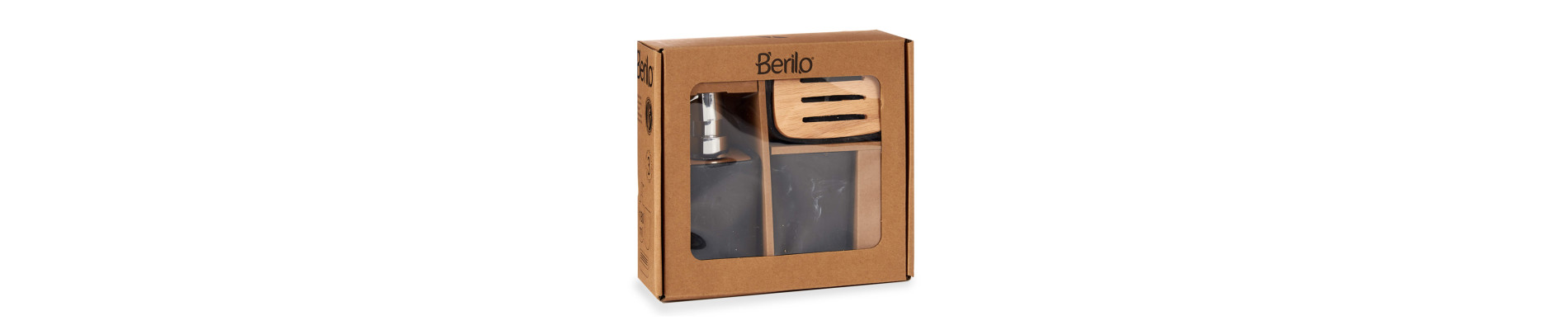 SET BAÑO PLASTICO BAMBU NEGRO