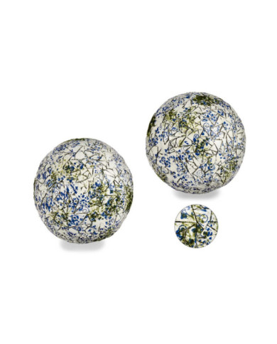 BOLA POLIRESINA MOSAICO AZUL