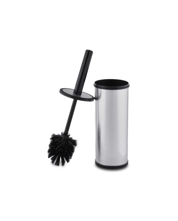 ESCOBILLERO RECTO CERRADO PLASTICO PLATEADO
