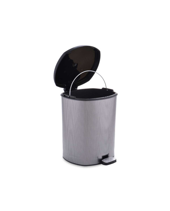 PAPELERA PLASTICO PEDAL FIBRA CARBONO 6L