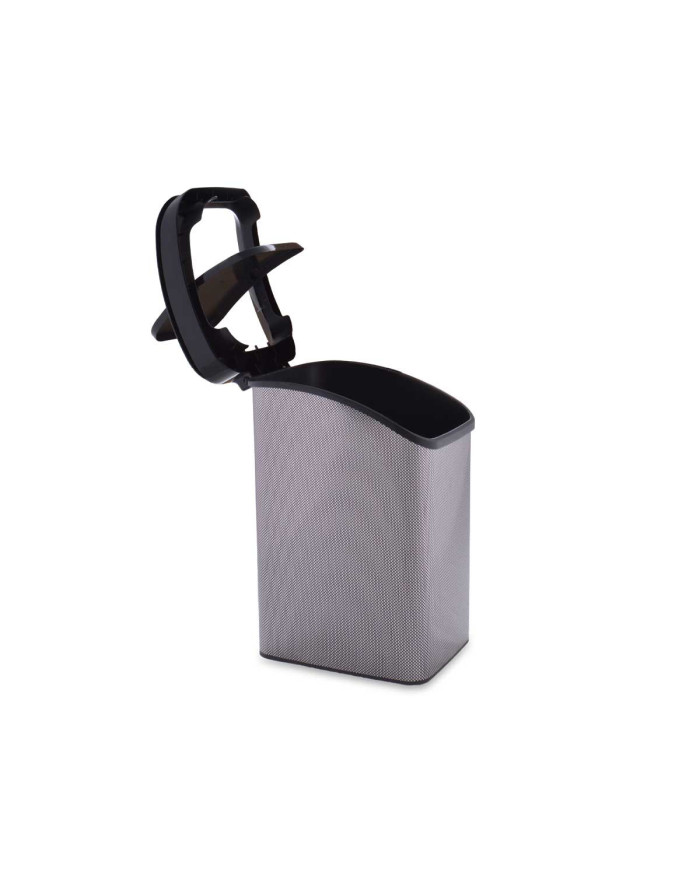 PAPELERA PLASTICO BASCULANTE FIBRA CARBONO 12L