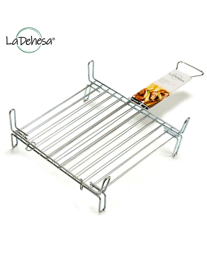 PARRILLA DOBLE ZINCADA 35 X 35 CM