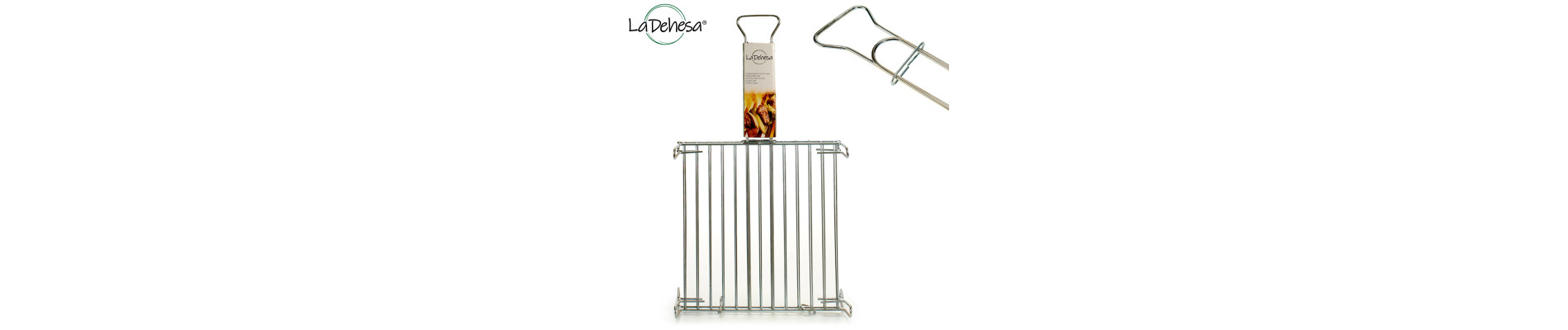 PARRILLA DOBLE ZINCADA 35 X 35 CM