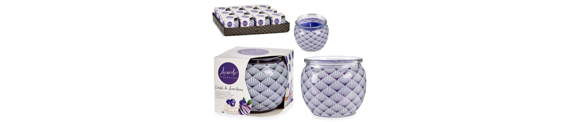 VELA PERFUMADA TARRO CRISTAL FRESA