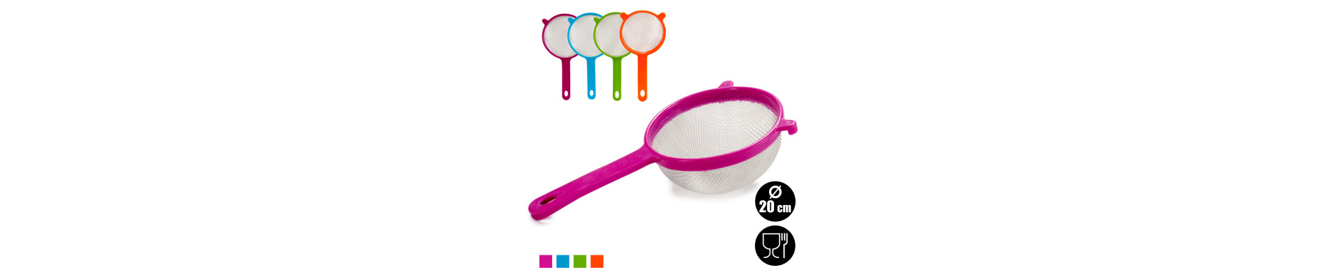 COLADOR 20 CM COLORES SURTIDOS 3