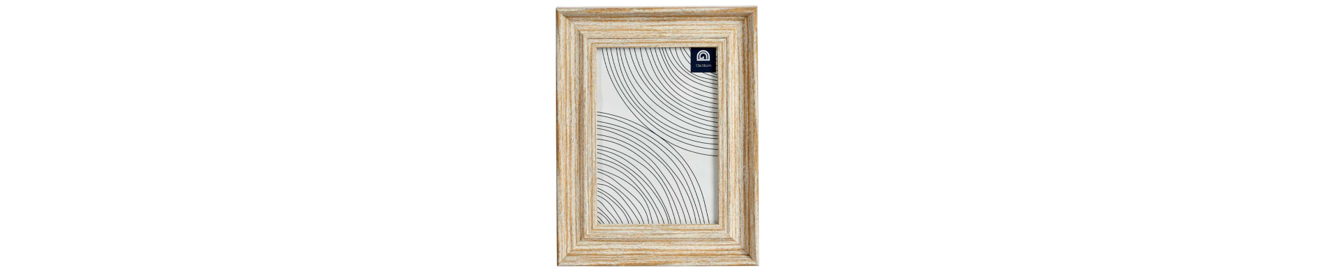 PORTAFOTOS EFECTO MADERA ORO 13X18CM