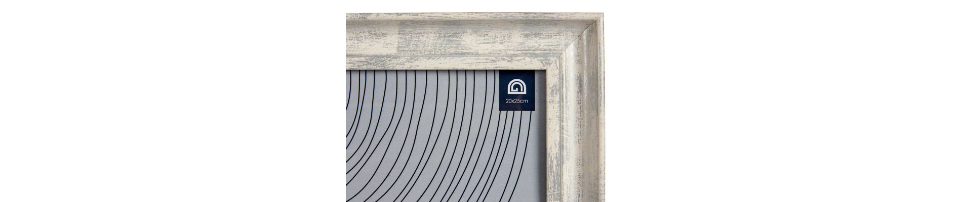PORTAFOTOS EFECTO MADERA PLATA 20X25CM
