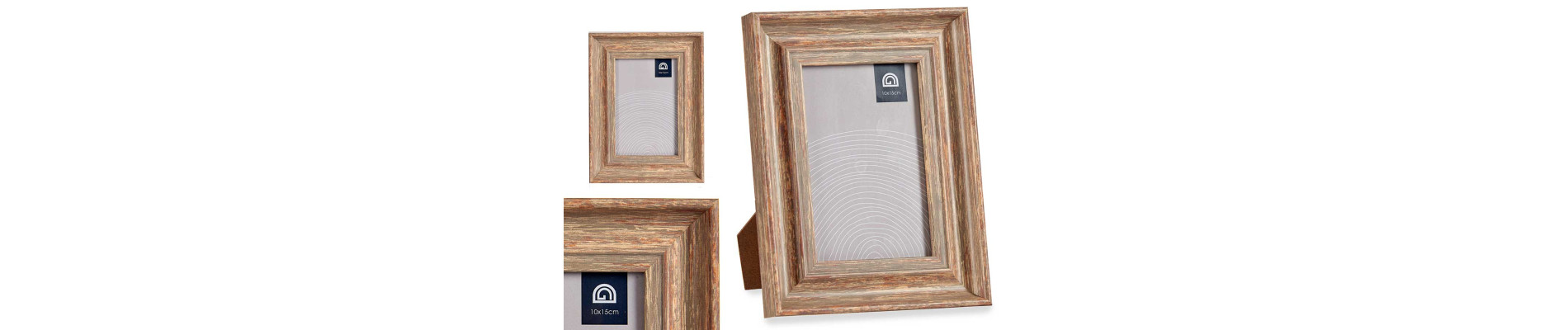 PORTAFOTOS EFECTO MADERA COBRE 10X15CM