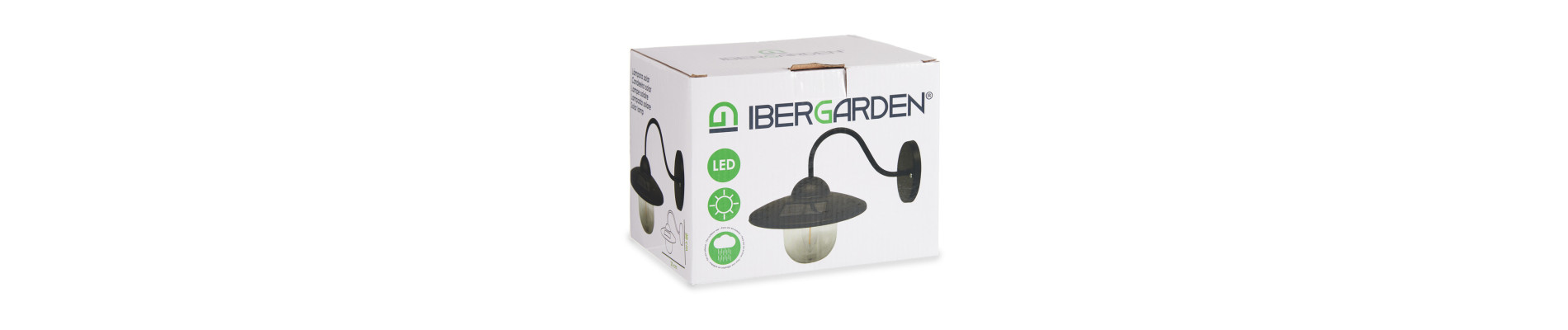 APLIQUE SOLAR EXTERIOR REDONDO LUZ CALIDA