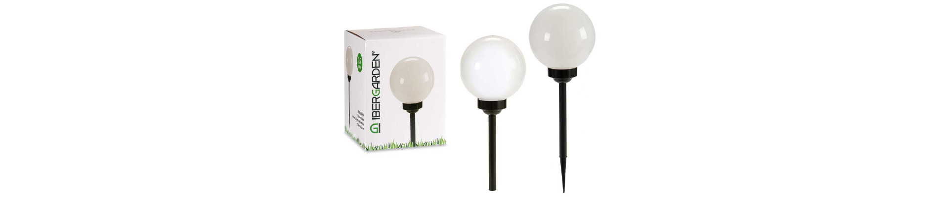 BALIZA SOLAR PLASTICO BOLA 15CM