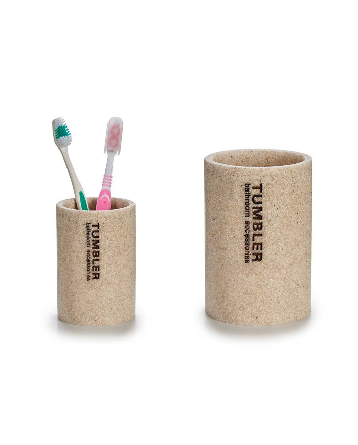 VASO PORTACEPILLOS BAÑO DE RESINA