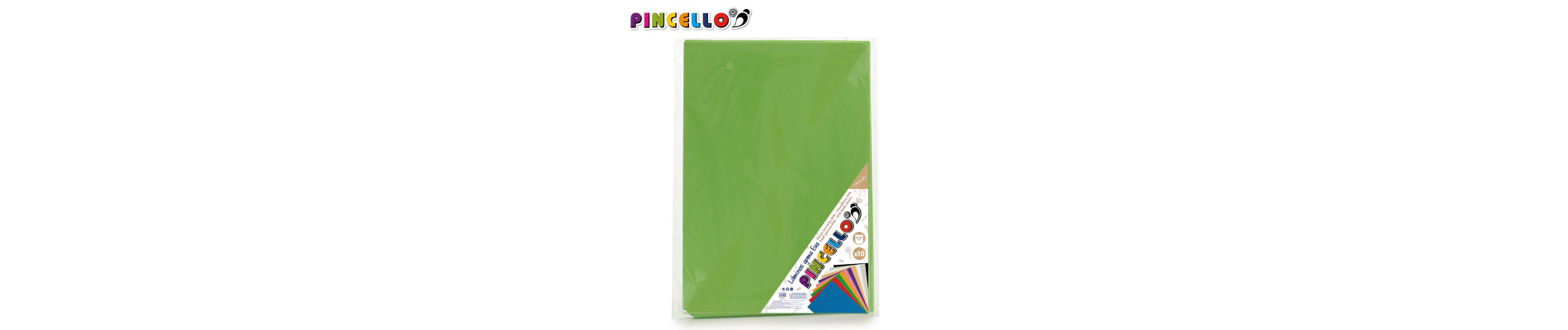 JUEGO 10 LAMINAS GOMA EVA VERDE 45X65CM