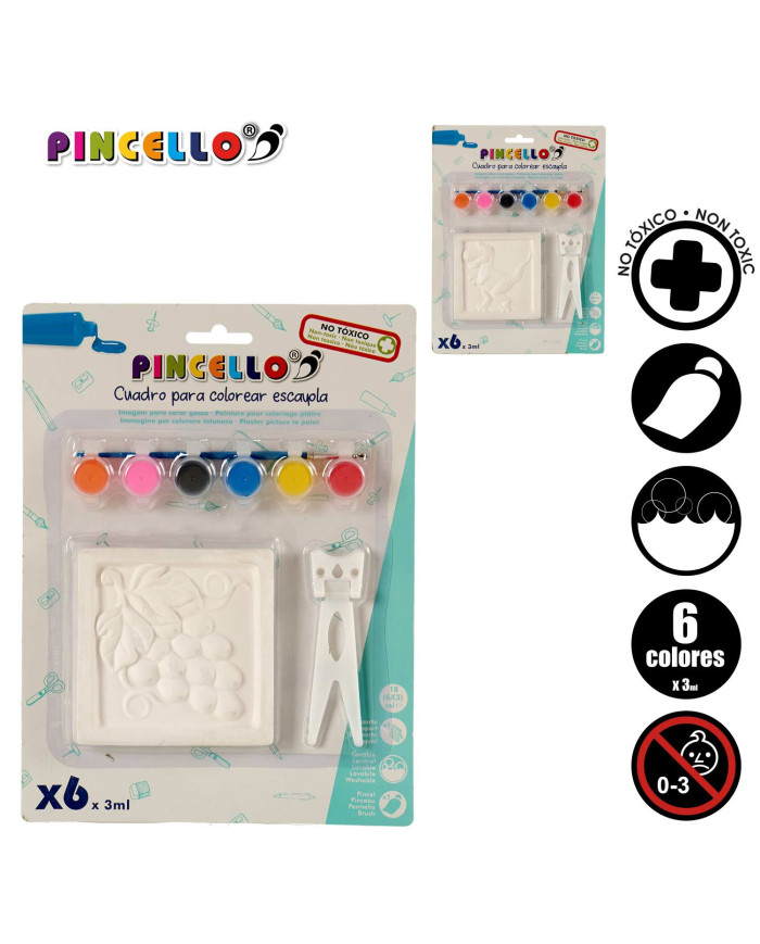CUADRO ESCAYOLA PARA COLOREAR SURT 6