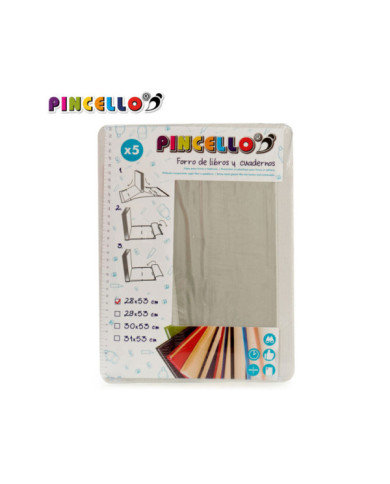 SET 5 FORRO DE LIBROS ADHESIVO 28X53CM