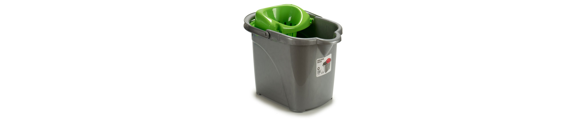 CUBO FREGONA PLAST RUEDAS VERDE AZUL S2