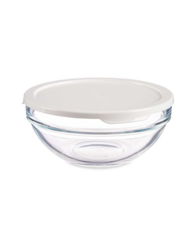 FIAMBRERA REDONDA CHEFS CON TAPA BLANCA 595ML