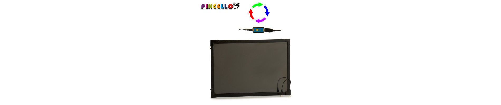 PIZARRA LUMINOSA LED NEGRA COLGAR 40X60