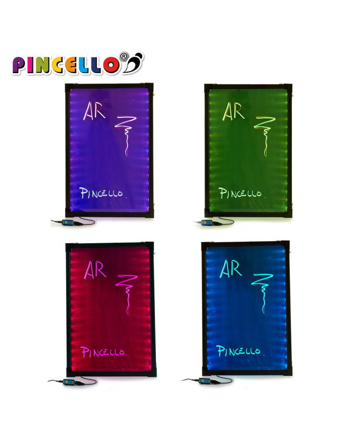 PIZARRA LUMINOSA LED NEGRA COLGAR 40X60