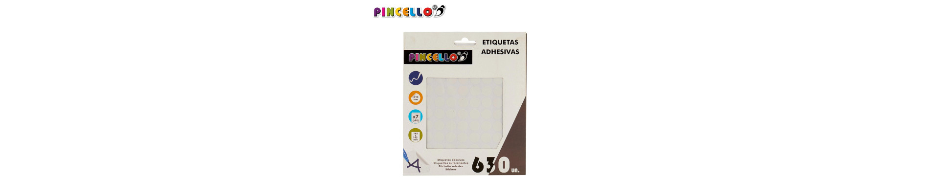 ETIQUETAS ADHESIVAS DIAM 13MM 7 PAGINAS
