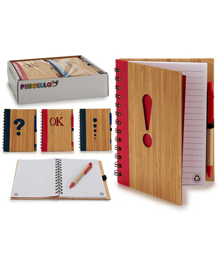 LIBRETA BAMBU 14X18CM SIMBOLOS S4 140 P