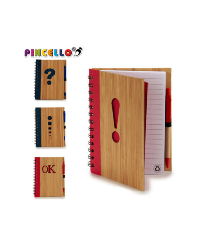 LIBRETA BAMBU 14X18CM SIMBOLOS S4 140 P