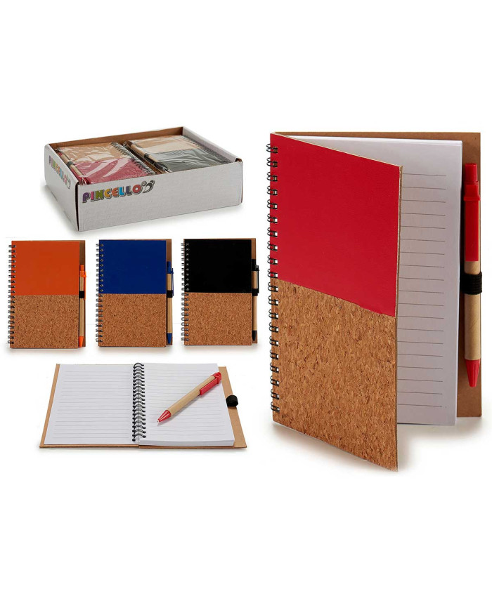 LIBRETA 12,5X18CM TAPA MADERA S4 140 PAG