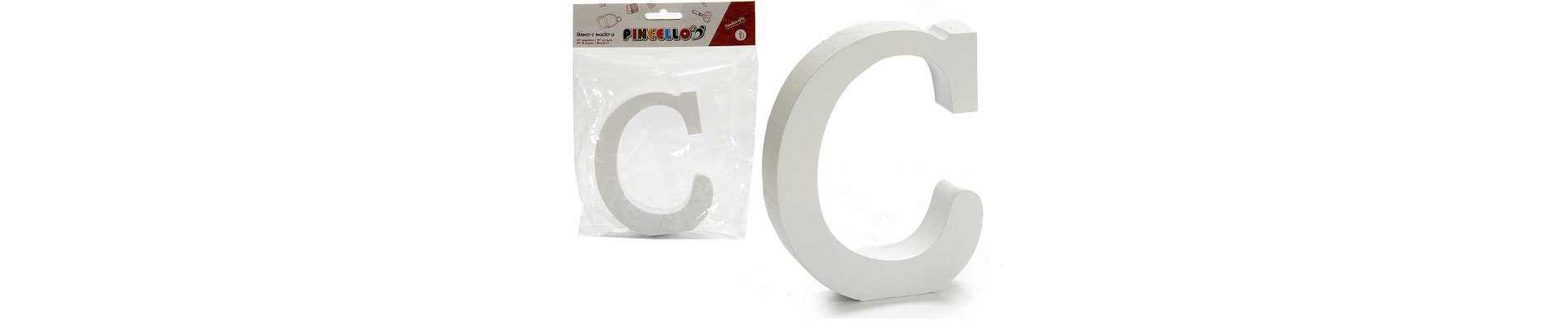 LETRA D MADERA BLANCA 2X11CM