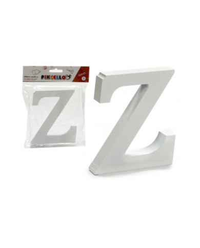 LETRA Z MADERA BLANCA 2X11CM