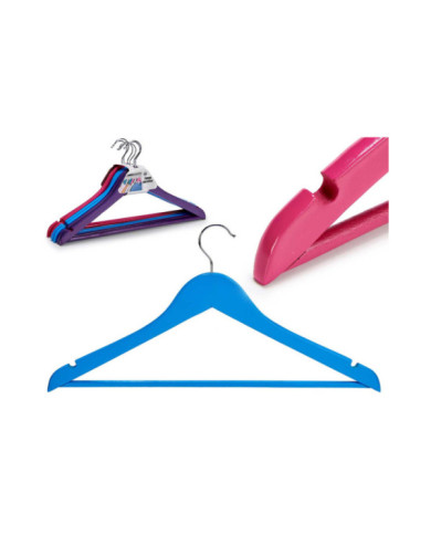 SET 6 PERCHAS MADERA SURT 3 COLORES