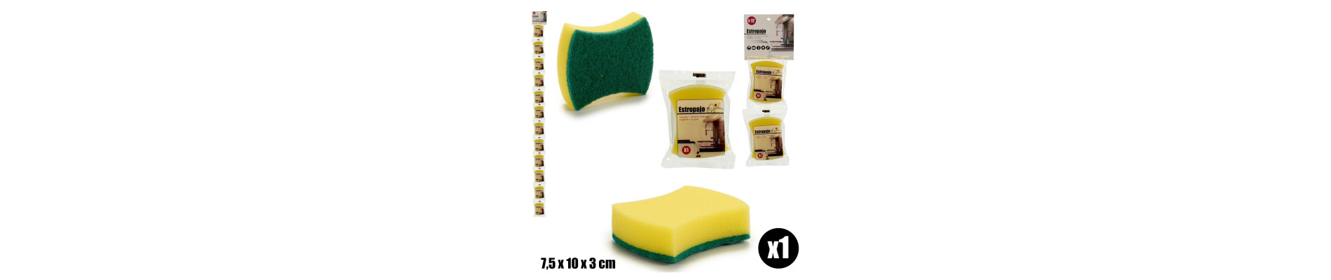 ESTROPAJO OVAL 8X3X10CM