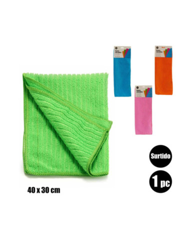 BAYETA MICROFIBRA RAYAS 40X30CM SURT 4 C