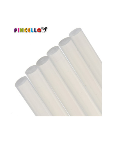 SET 6 BARRAS SILICONA TRANSPARENTE