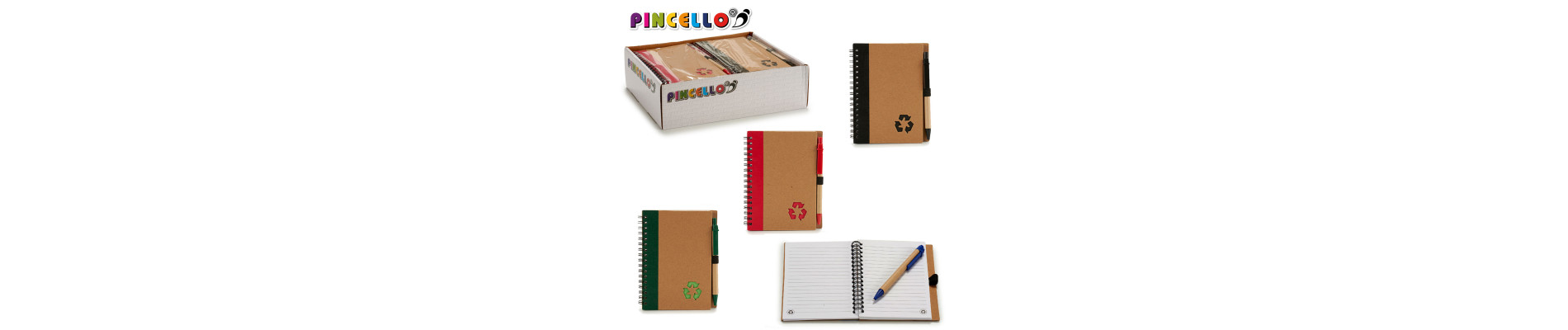 LIBRETA CARTON RECICL Y BOLI 16X12CM S4