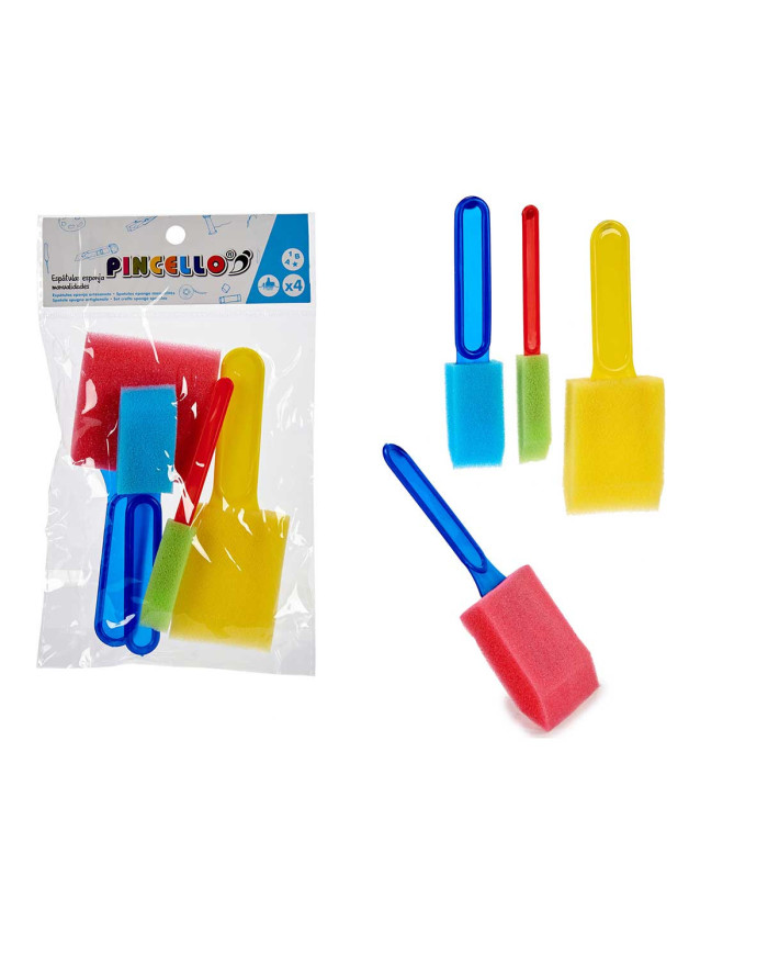 JUEGO 4 ESTAPULAS ESPONJA MANUALIDADES
