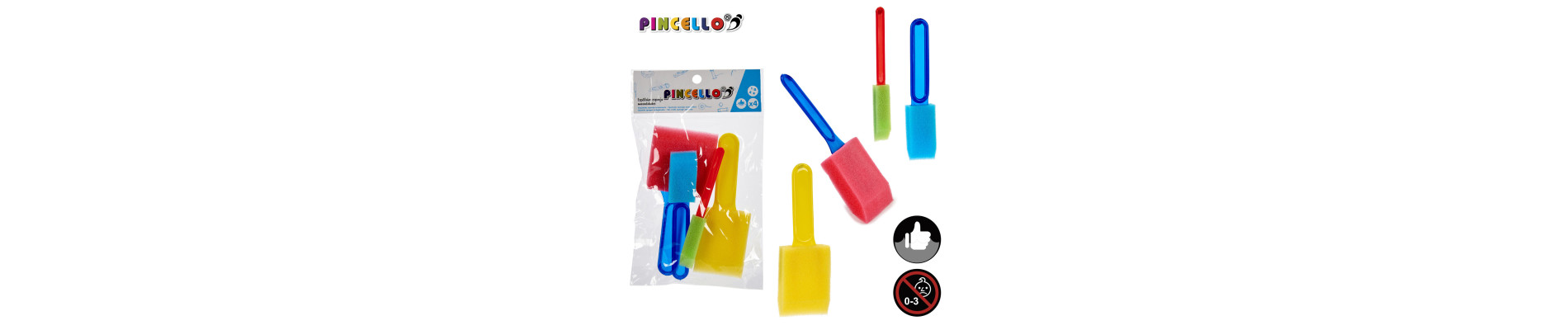 JUEGO 4 ESTAPULAS ESPONJA MANUALIDADES