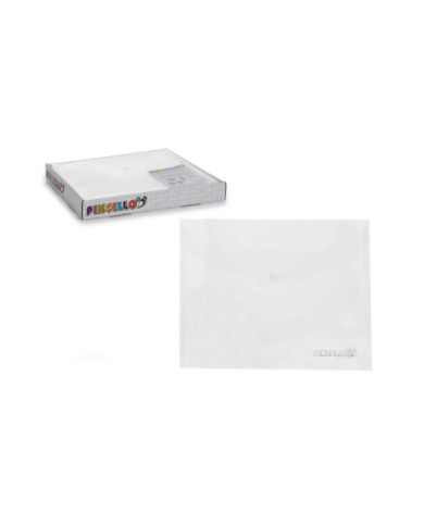 SOBRE ORGANIZ PLAST VELCRO A5 TRANSP