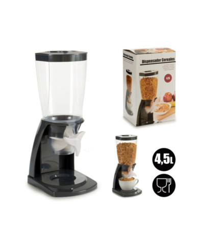 DISPENSADOR CEREALES PLASTICO GRIS