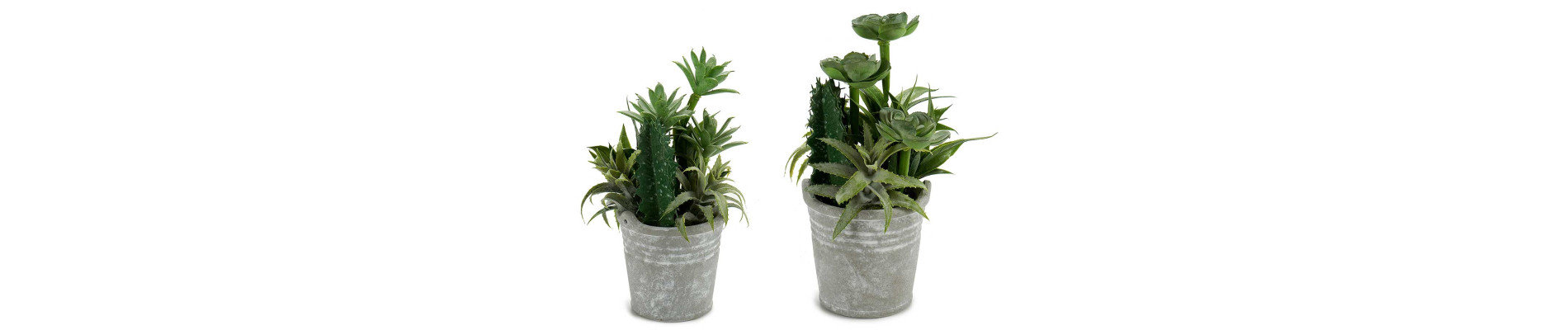 CACTUS ARTIFICIAL MACETA CERAMICA ORO