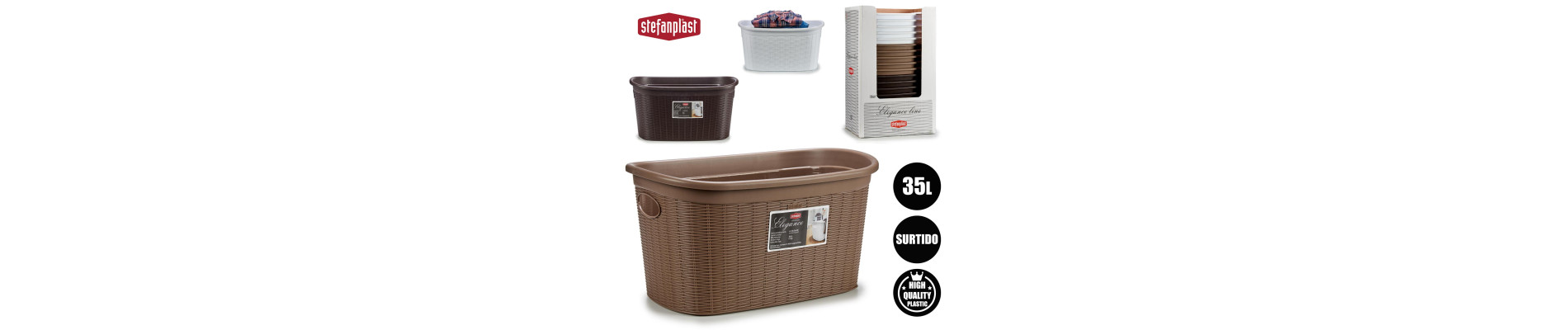 CESTO ROPA ELEGANCE SURT 3 COL NEUTROS