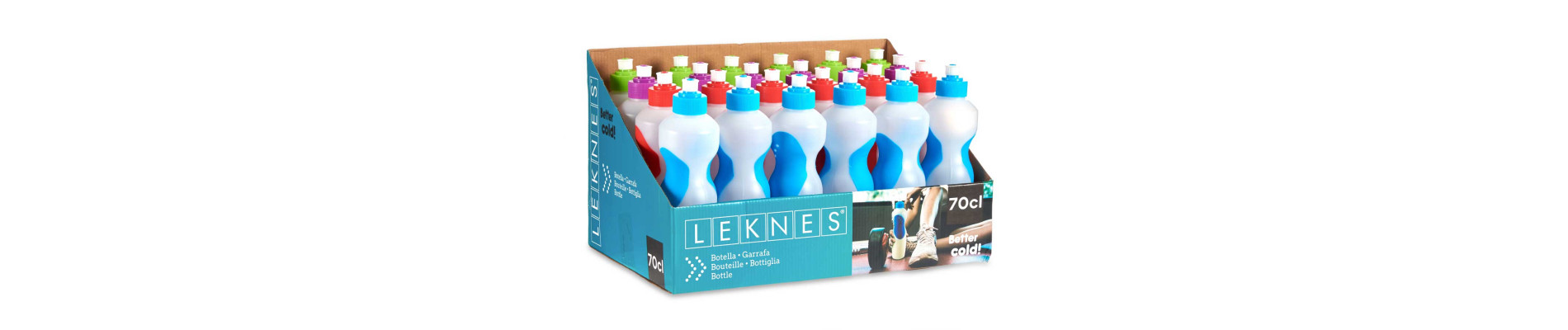 BOTELLA PLASTICO CON TAPA SURT 4 COL
