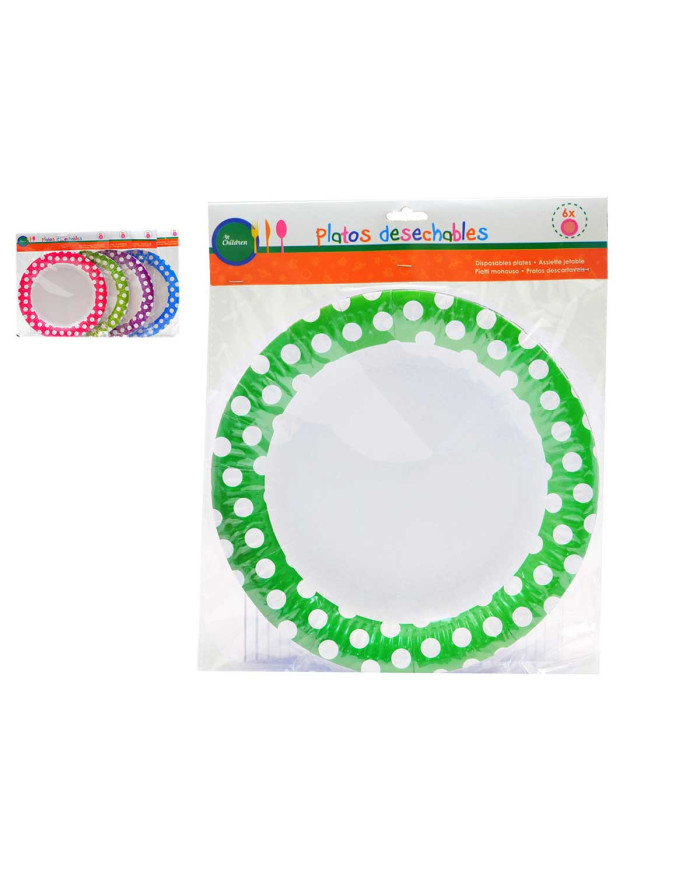 JUEGO 10 PLATOS REDONDOS BLANCO SURT 4